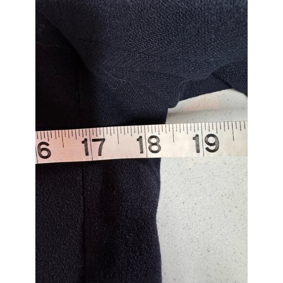 VINTAGE Wool Blazer Size M Navy Blue Academia Preppy Crest Gold School‎ Uniform - Picture 14 of 16